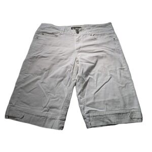 Rewind Bermuda Shorts Womens Button Accents Wide Belt Loops Size 15 Y2K